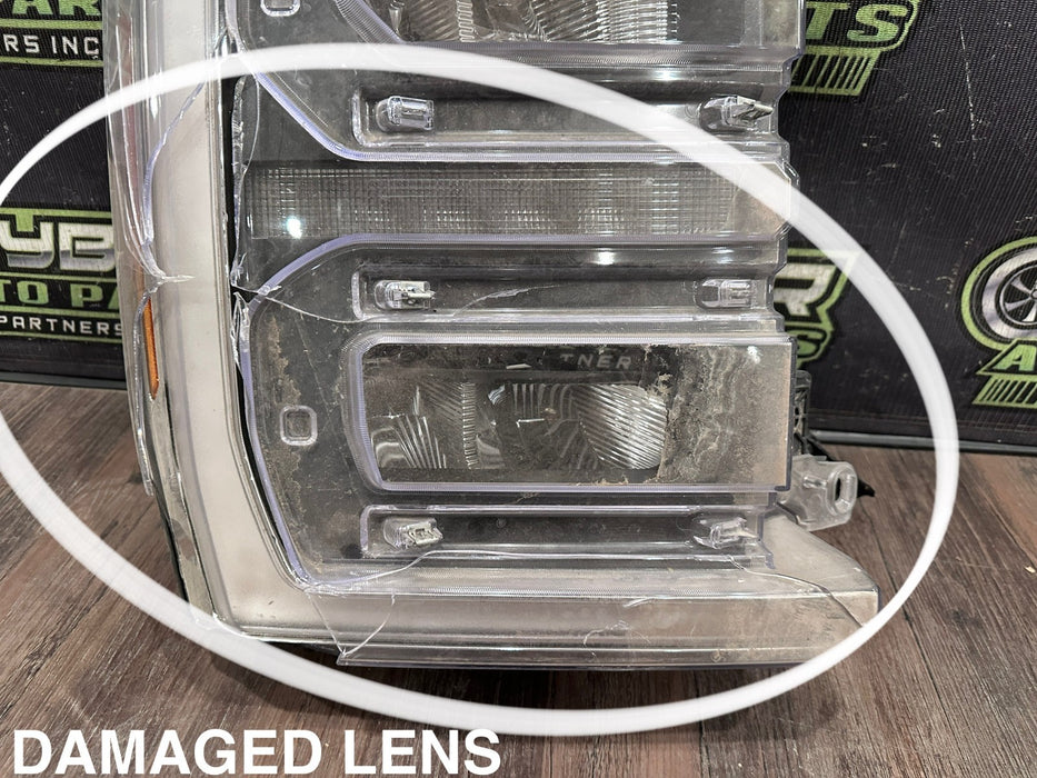 2023-24 FORD F250 F350 F450 PASSENGER RIGHT LED HEADLIGHT OEM *DAMAGED/READ*