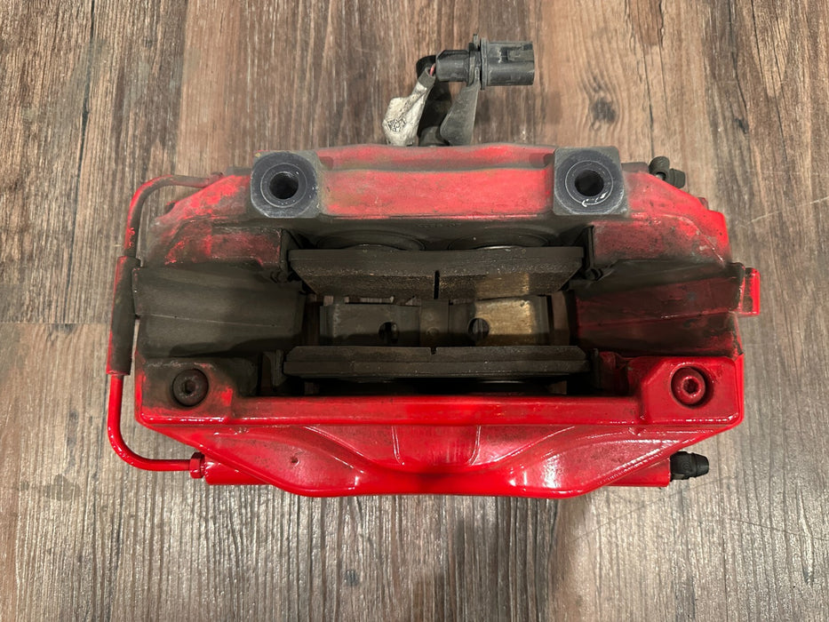 2021 AUDI R8 REAR RIGHT RED CARBON CERAMIC BRAKE CALIPER OEM *PAINT CHIP/READ!*
