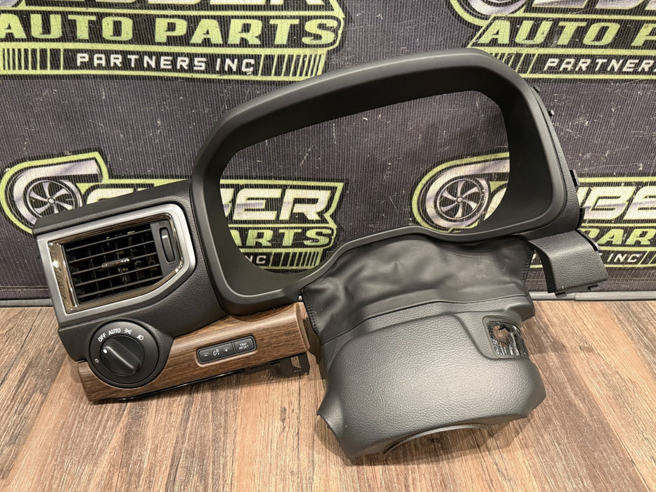 2017 NISSAN TITAN XD RESERVE CLUSTER TRIM AIR VENT TRIM ASSEMBLY OEM