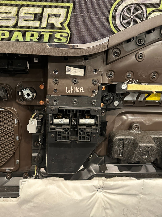 2017-2019 FORD F250 F350 F450 KING RANCH BROWN FRONT LEFT DOOR PANEL OEM *FLAWS*