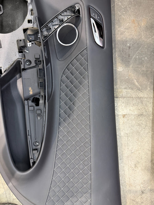 2014 AUDI R8 PLUS FRONT DIAMOND STITCHED SEATS W/ DOOR PANELS OEM 23K MILES