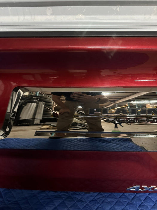 2016 NISSAN TITAN XD PLATINUM RESERVE CAYENNA RED TAILGATE ~MINOR DENTS~ OEM