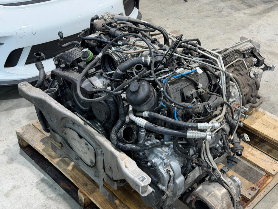 2014 PORSCHE 911 TURBO S 991 3.8L ENGINE PDK TRANSMISSION ByDesign 68MM Turbos