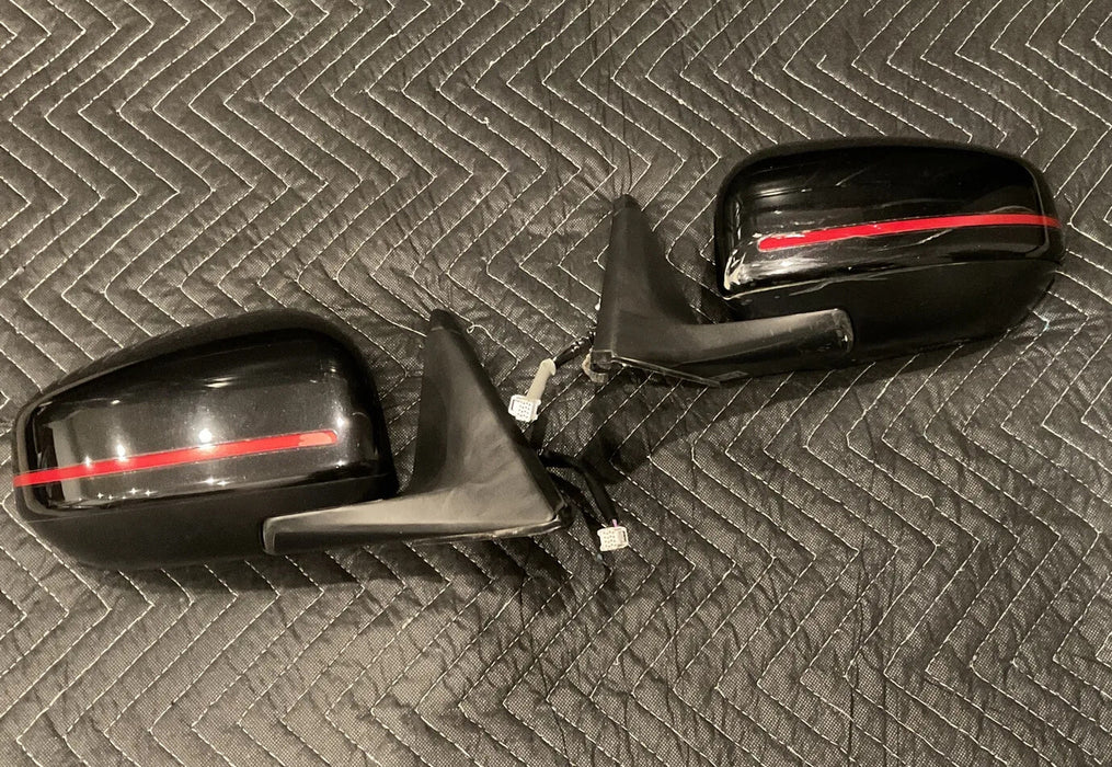 2017 NISSAN 370Z NISMO DOOR MIRROR PAIR LEFT RIGHT OEM 2009-2020 ~DAMAGE~