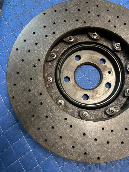 2017 2018 2020 2021 2022 2023 AUDI R8 PLUS FRONT LEFT CARBON CERAMIC ROTOR OEM