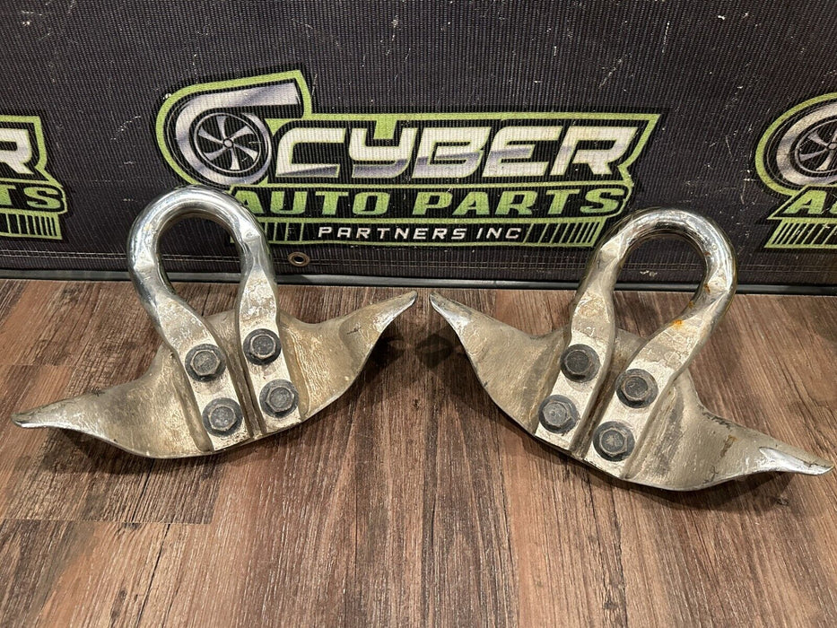 2017-21 FORD F250 F350 SUPERDUTY FRONT BUMPER LEFT & RIGHT TOW HOOKS OEM