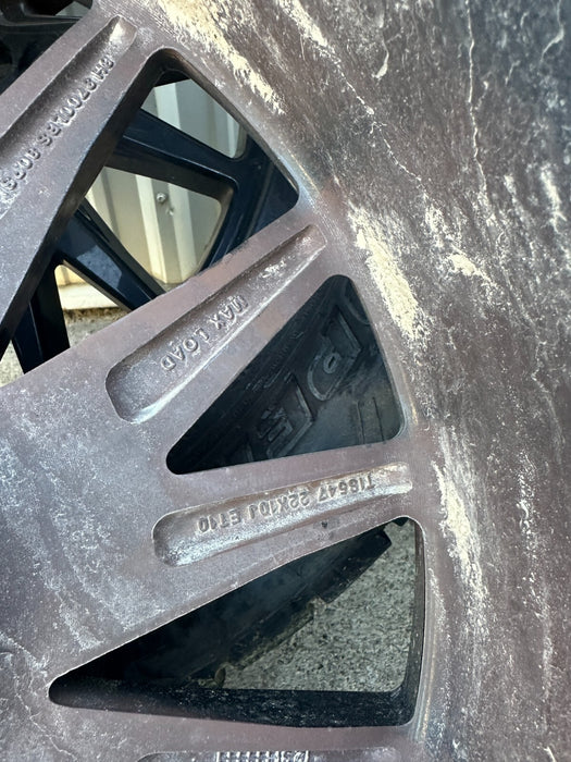 8x170 FORD F250 F350 TIS 22X12 WHEELS SET *BAD TIRES*