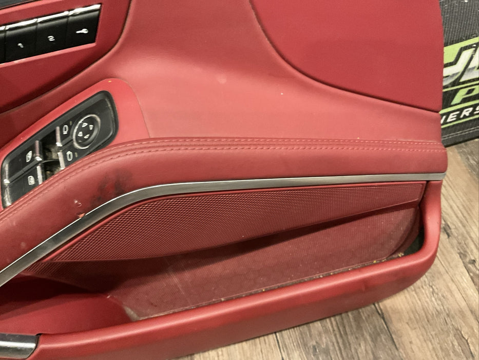 2017 PORCHE 781 FRONT LEFT DRIVER DOOR PANEL OEM~MINOR SCRATCHES/WEARS/TEARS~
