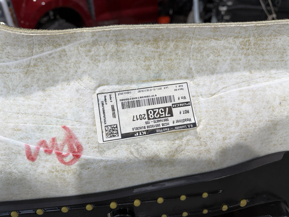 2017-2022 FORD F250 F350 F450 KING RANCH TWIN PANEL MOONROOF HEADLINER BROWN OEM