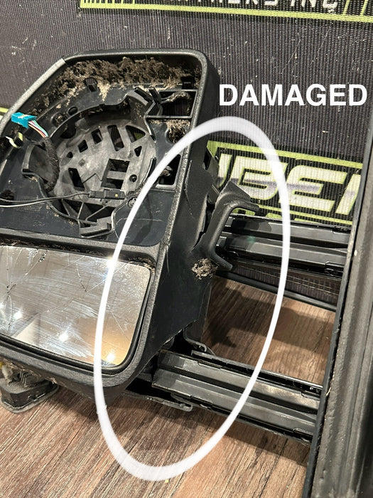 2017-19 FORD F250 F350 F450 LEFT TOW MIRROR W CAMERA OEM *DAMAGED*