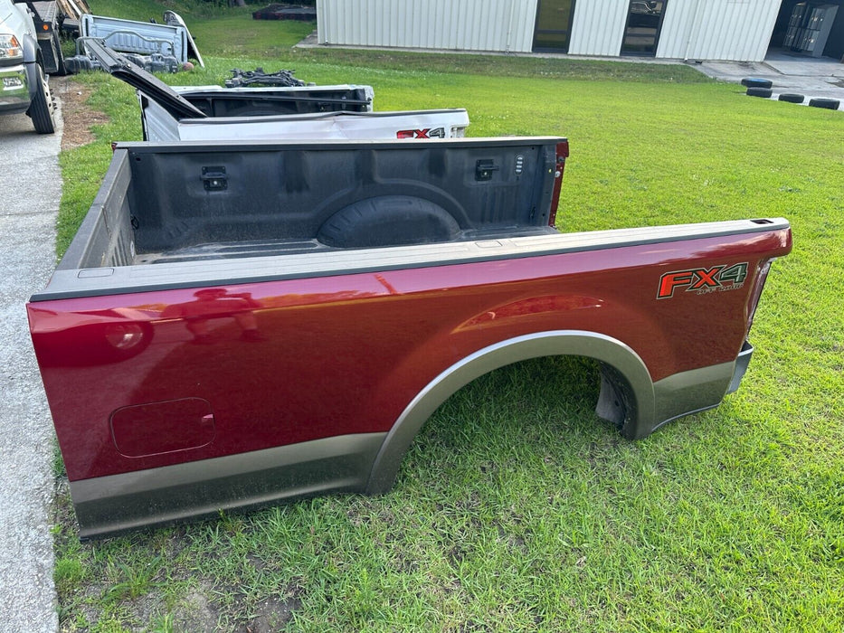 2017-2022 FORD F250 F350 KING RANCH LONG BED 8' RUBY RED W/ FLARES TWO TONE OEM