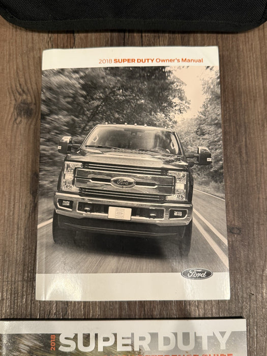 2018 FORD F250 SUPERDUTY OWNER MANUAL OEM