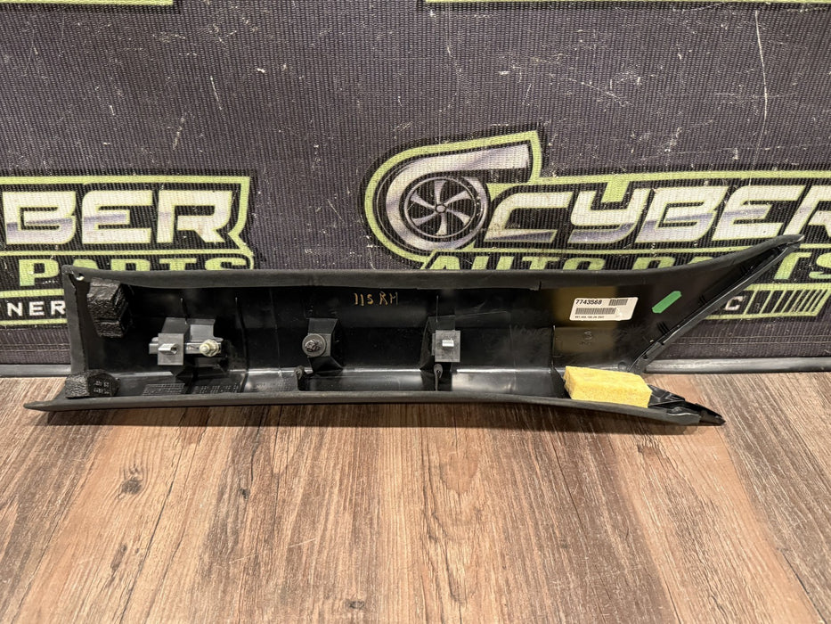 2014 PORSCHE 911 TURBO S 991 RIGHT ALCANTARA A PILLAR TRIM OEM 991.555.182 *WEAR