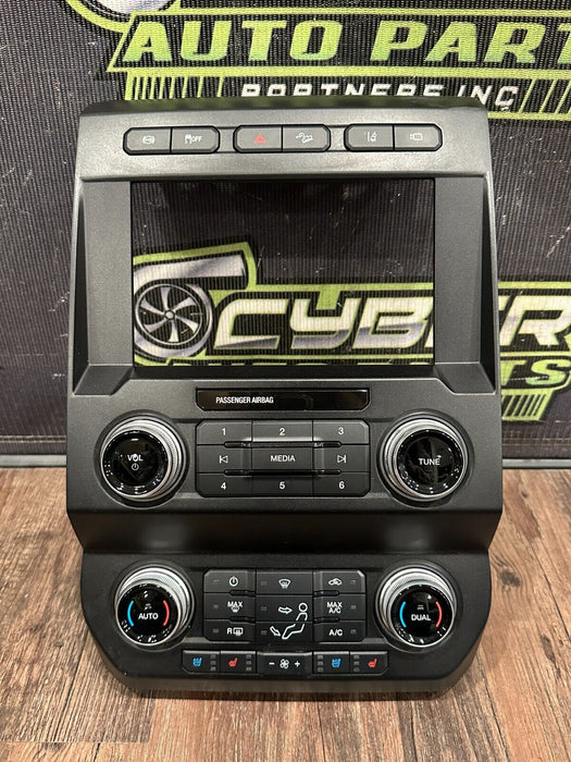 2017-2019 FORD F250 F350 DASH CENTER HVAC CLIMATE CONTROL BEZEL OEM *READ/SCUFFS