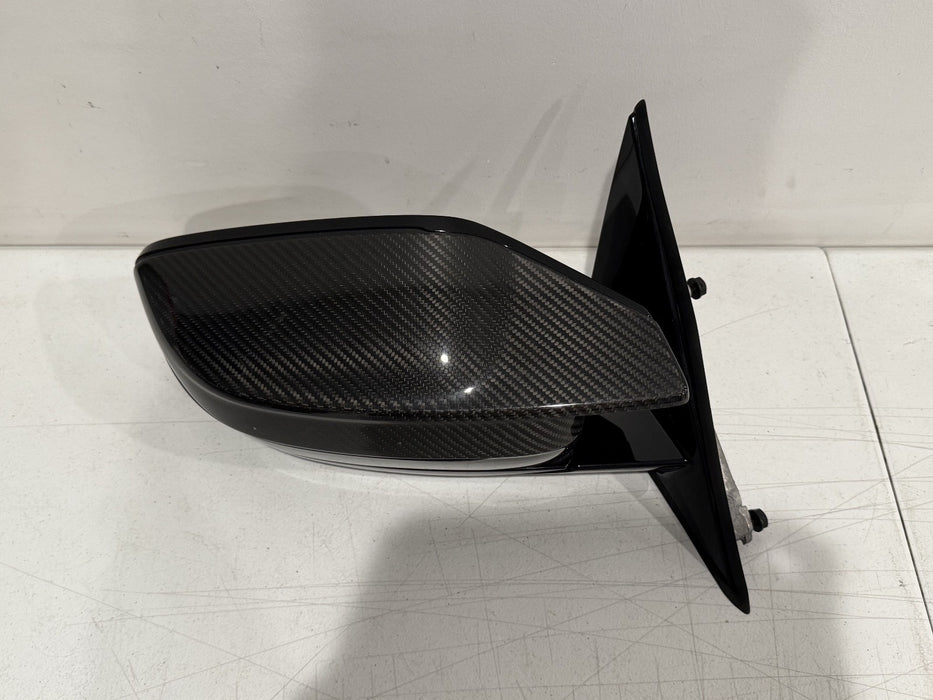 2024 BMW M3 M4 G80 G82 LEFT CARBON FIBER MIRROR W BLIND SPOT OEM *SEE PIC 11*