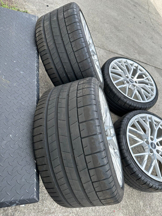 2017 2018 AUDI R8 OEM RIMS 20X11 20X8.5 WHEELS PIRELLI P ZERO TIRES 4S0601025S