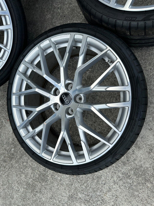 2017 2018 AUDI R8 OEM RIMS 20X11 20X8.5 WHEELS PIRELLI P ZERO TIRES 4S0601025S