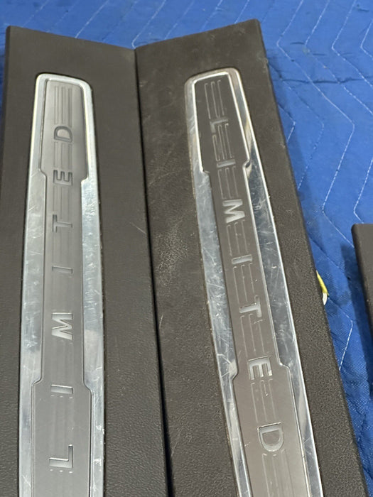 2017-2019 FORD F250 F350 LIMITED FRONT LEFT RIGHT KICK PLATE PAIR OEM ~WEARS~