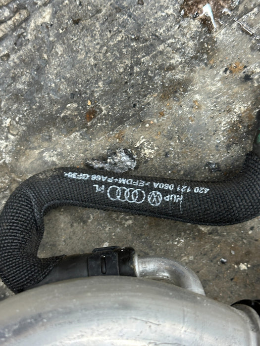 2014 AUDI R8 V10 FRONT COOLANT HOSE 420121046C 420 121 046 C OEM ~MINOR DENT~
