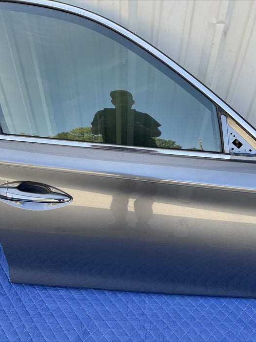 2014-2017 INFINITI Q50 RED SPORT FRONT PASSENGER RIGHT DOOR GREY METALLIC~DENT~