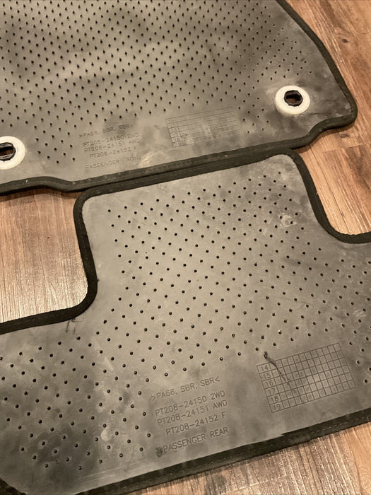 2015 LEXUS RC-F RCF SET (4) BLACK CARPET FLOOR MAT PT208-24150