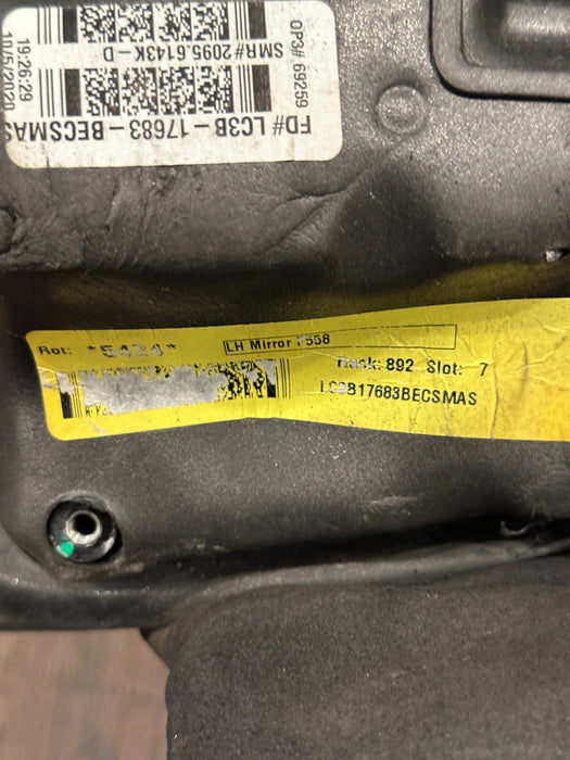 2017-2022 FORD F250 F350 F450 XLT DRIVER LEFT TOW MIRROR OEM ~FIRE DAMAGE~