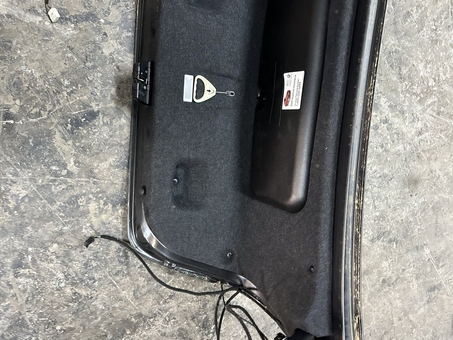 2011 BMW 550i F10 5 SERIES REAR TRUNK LID FULL ASSY DARK GRAPHITE METALLIC (A90)