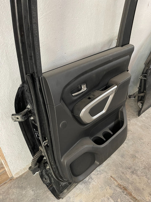 2016-2019 NISSAN TITAN XD REAR RIGHT PASSENGER DOOR SHEEL ASSEMBLY BLACK OEM