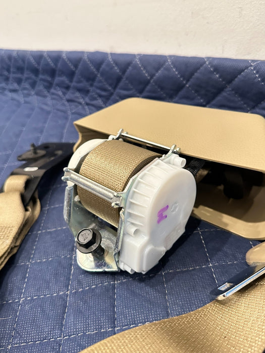 2017-2019 FORD F250 F350 LARIAT TAN REAR LEFT MIDDLE RIGHT SEATBELTS OEM