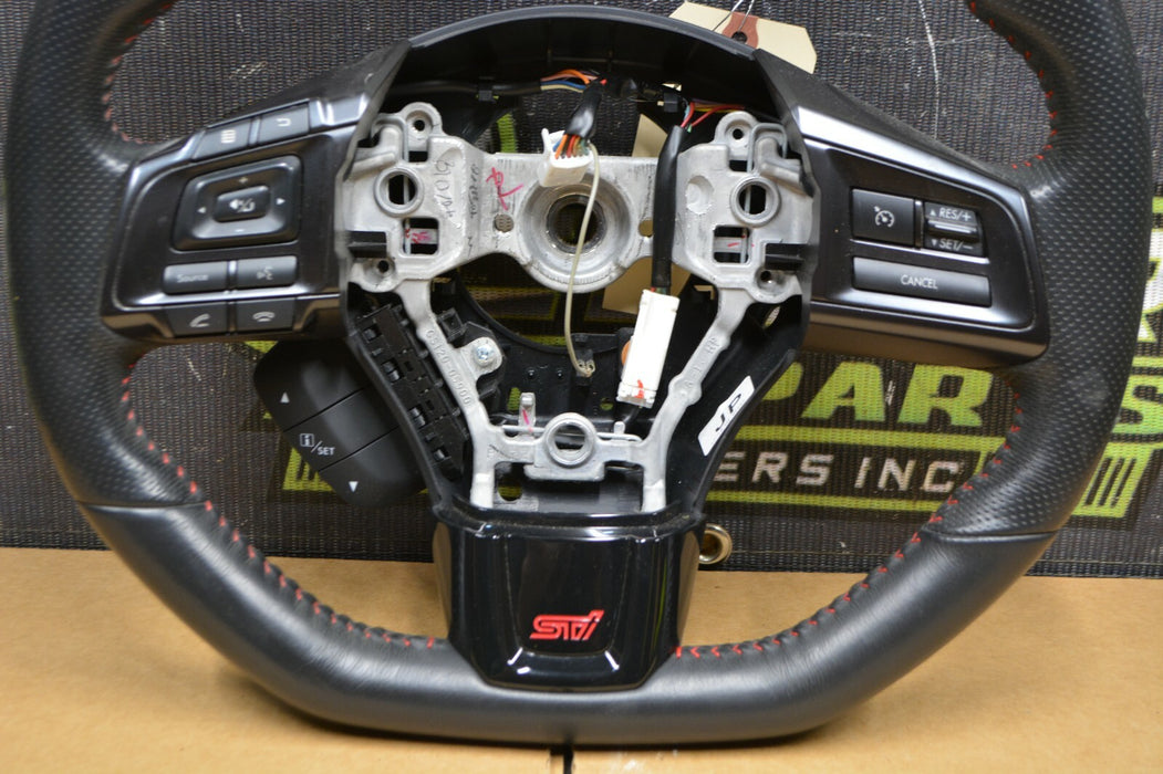 2018 SUBARU WRX STI SEDAN STEERING WHEEL LEATHER 2019