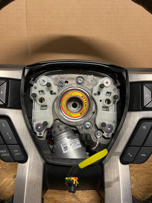 2017-2019 FORD F250 F350 F450 LEATHER STEERING WHEEL *ADAPTIVE STEERING FAULT*