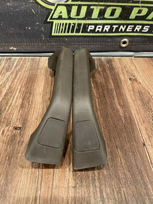 2017-2019 FORD F250 F350 KING RANCH LEFT RIGHT B PILLAR HANDLES OEM *MINOR WEAR*