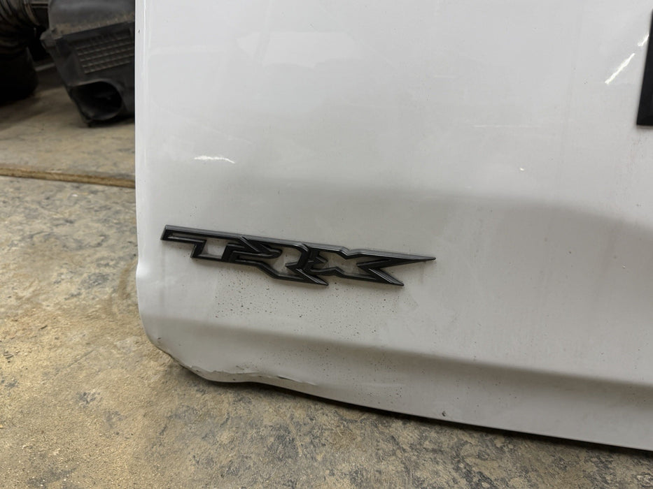 2021 RAM 1500 TRX 6.2L REAR TAIL GATE WHTE OEM COMPLETE W/ CAMERA *DAMAGE*