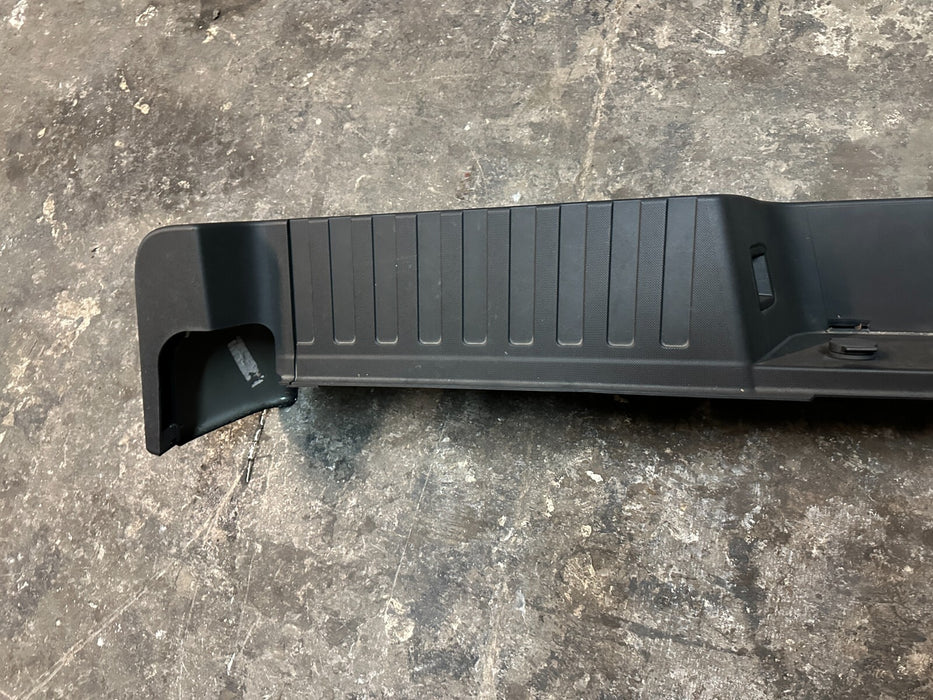 2017 FORD F250 AGATE BLACK REAR BUMPER W/ SENSOR HARNESS OEM ~COSMETIC FLAW~