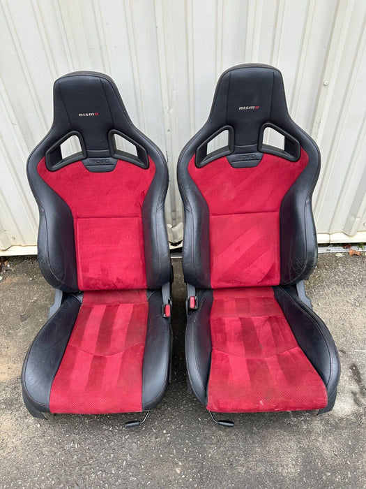 2017 NISSAN 370Z NISMO RECARO SEATS DRIVER PASSENGER OEM 2009-2020
