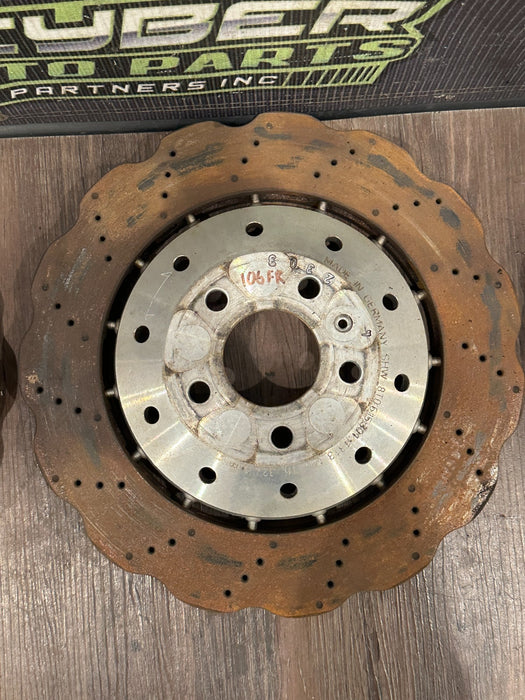 2014-15 AUDI R8 FRONT REAR LEFT RIGHT ROTORS SET OEM *READ!*