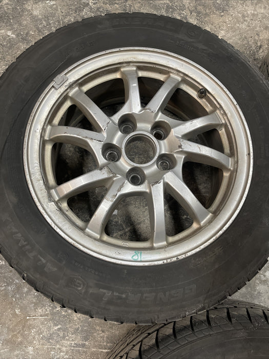 2014 TOYOTA PRIUS V WHEELS RIMS SET OEM ~CURBRASH~P205/60R16