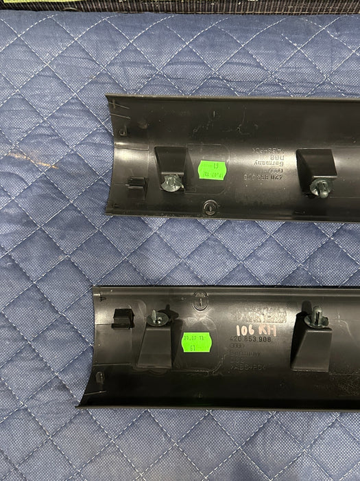 2014 AUDI R8 OEM LEFT RIGHT INNER DOOR SILL SCUFF PLATE COVER TRIM 420 853 906