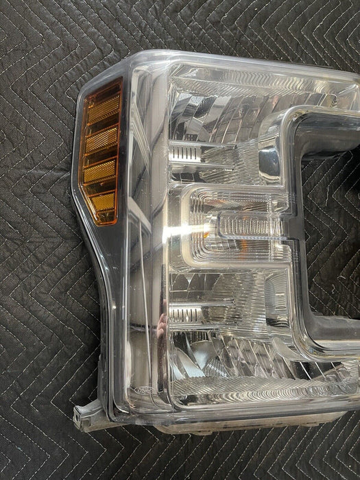 2017 2018 FORD F250 F350 F450 HALOGEN HEADLIGHT PAIR LEFT RIGHT OEM W/ LED BULBS