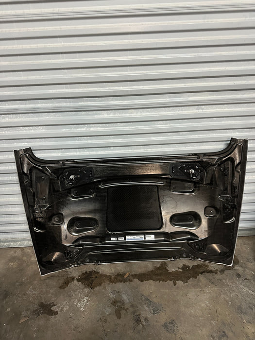 2017 2018 AUDI R8 SPYDER PLUS CONVERTIBLE SOFT TOP ENGINE LID CARBON FIBER OEM
