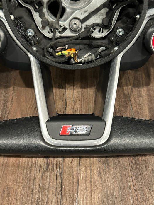 2017 AUDI R8 LEATHER STEERING WHEEL OEM *MINT*