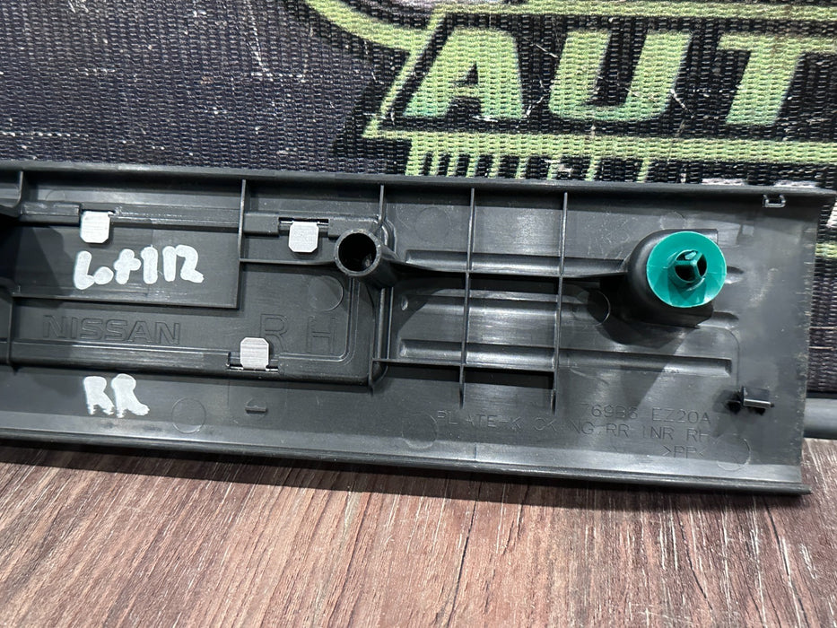 2017 NISSAN TITAN XD RESERVE REAR RIGHT DOOR SILL KICK PLATE OEM *WEAR 5*