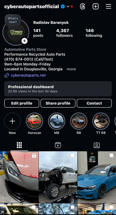 2020-2021 LAMBORGHINI HURACAN EVO REAR BUMPER UPPER COVER BLACK 4T0807882 OEM