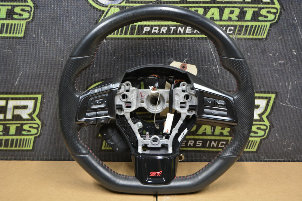 2018 SUBARU WRX STI SEDAN STEERING WHEEL LEATHER 2019
