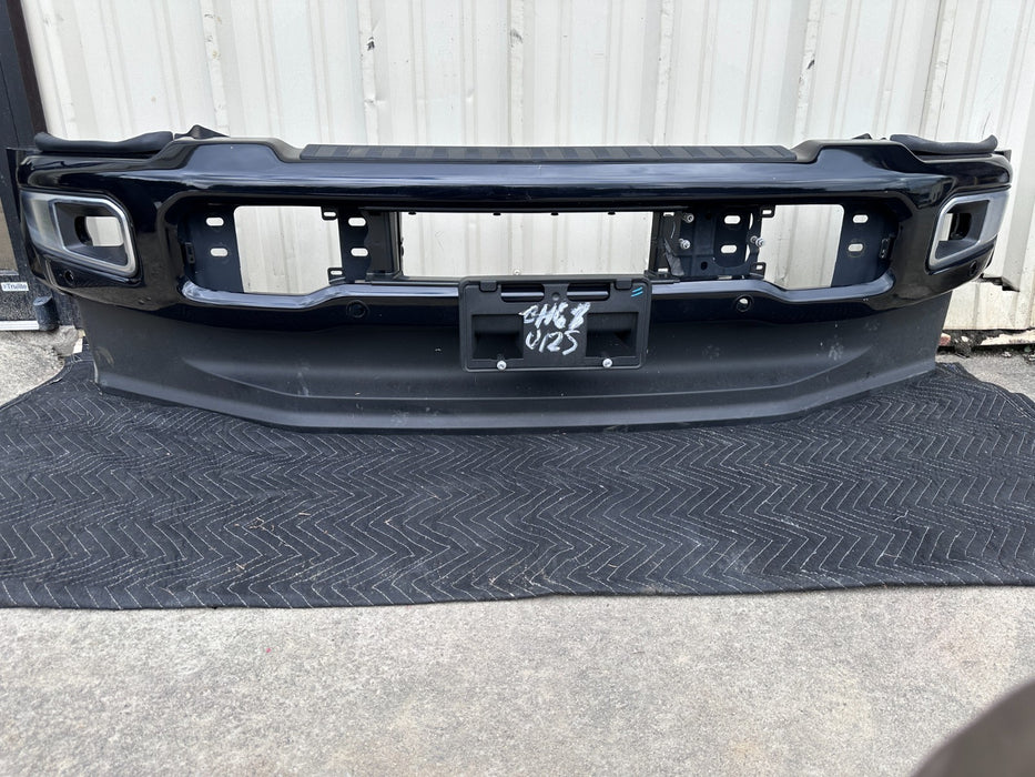 2023 2025 FORD F450 PLATINUM FRONT BUMPER ASSEMBLY AGATE BLACK ~MINOR SCRATCHES~