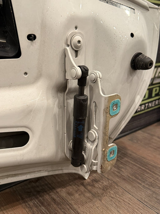 2014 PORSCHE 911 TURBO S 991 WHITE REAR DECK LID ENGINE VENT PANEL OEM