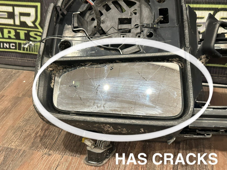 2017-19 FORD F250 F350 F450 LEFT TOW MIRROR W CAMERA OEM *DAMAGED*