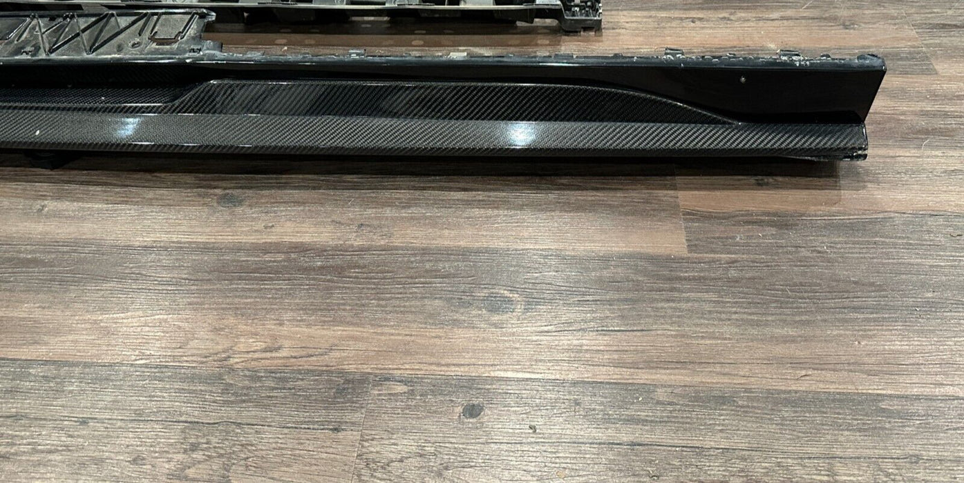 2021 AUDI R8 DRIVER LEFT CARBON FIBER SIDE SKIRT ONLY *DAMAGE/PPF FLAWS*