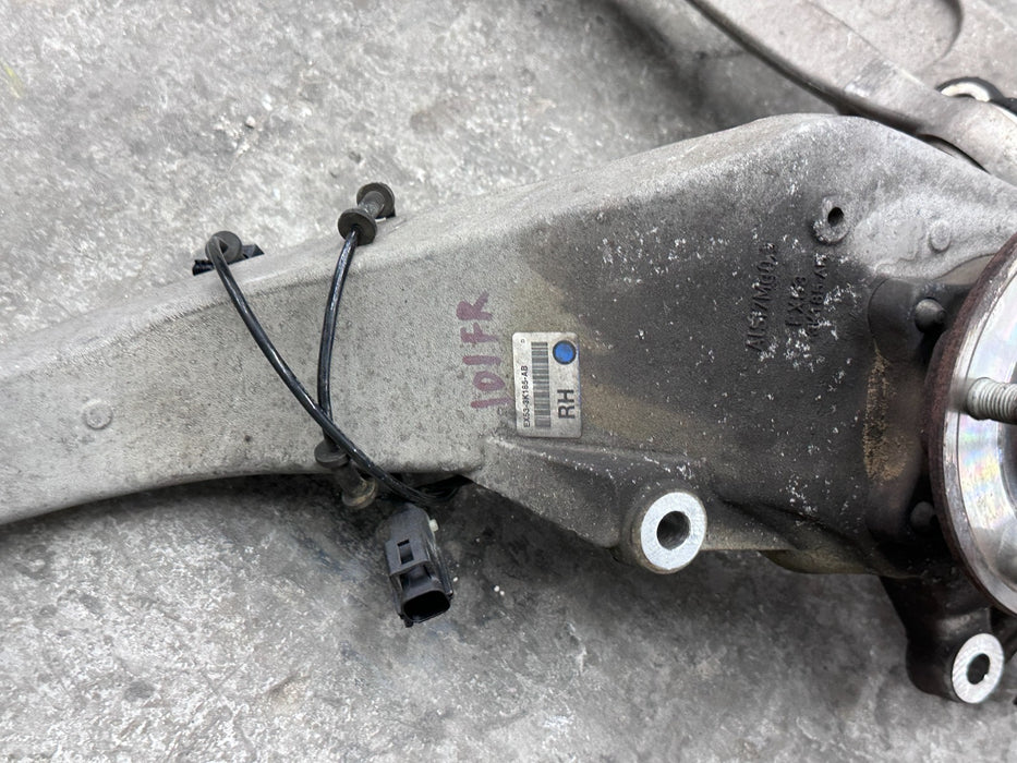 2015 JAGUAR F TYPE FRONT RIGHT KNUCKLE SPINDLE OEM EX53-3K185-AB *DAMAGE 7-8*