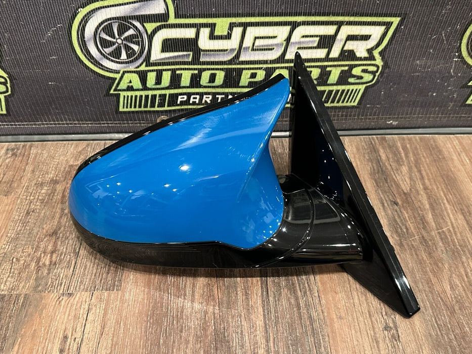 2020 BMW M4 F82 PASSENGER RIGHT SIDE MIRROR LAGUNA SECA BLUE *448* OEM